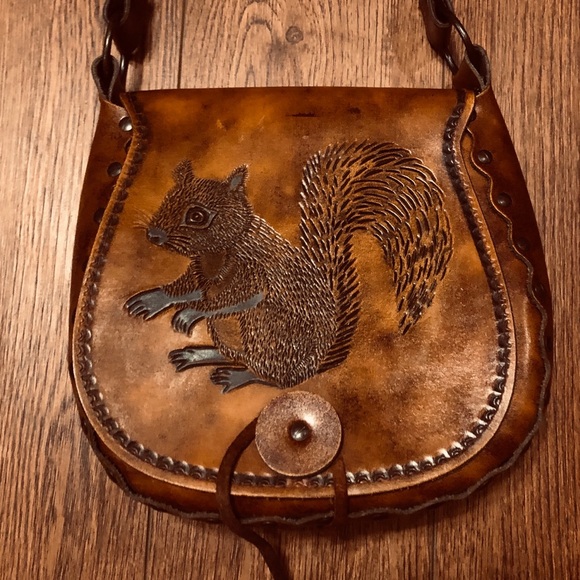 Handbags - Vintage 1970’s Handmade Leather Purse